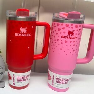 Set of 2 brand new Stanley 30 ounce Ruby Hearts and Sweet Hearts tumblers.